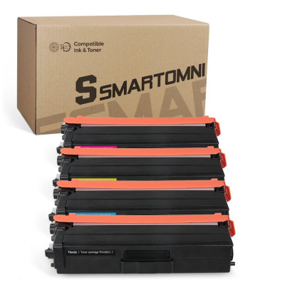 S SMARTOMNI Compatible Toner Cartridge Replacement for Brother TN436 TN436BK TN433 (KCMY 4-Pack)